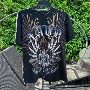 Black Xzavier Graphic T-Shirt